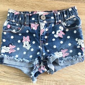 Baby GAP denim Minnie Mouse shorts